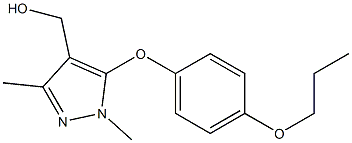 [1,3-dimethyl-5-(4-propoxyphenoxy)-1H-pyrazol-4-yl]methanol Structure