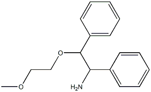 [1-amino-2-(2-methoxyethoxy)-2-phenylethyl]benzene Structure