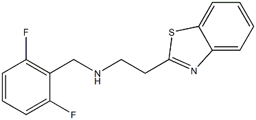 [2-(1,3-benzothiazol-2-yl)ethyl][(2,6-difluorophenyl)methyl]amine 结构式