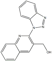 [2-(1H-1,2,3-benzotriazol-1-yl)quinolin-3-yl]methanol Structure