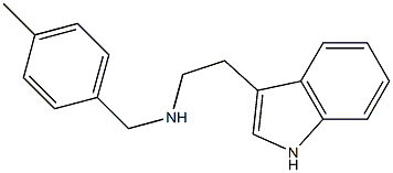 [2-(1H-indol-3-yl)ethyl][(4-methylphenyl)methyl]amine Struktur
