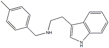 [2-(1H-indol-3-yl)ethyl][(4-methylphenyl)methyl]amine Structure