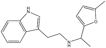 [2-(1H-indol-3-yl)ethyl][1-(5-methylfuran-2-yl)ethyl]amine Struktur
