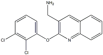 [2-(2,3-dichlorophenoxy)quinolin-3-yl]methanamine Structure