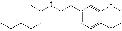[2-(2,3-dihydro-1,4-benzodioxin-6-yl)ethyl](heptan-2-yl)amine,,结构式