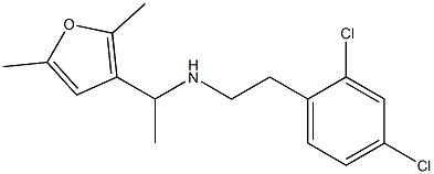 [2-(2,4-dichlorophenyl)ethyl][1-(2,5-dimethylfuran-3-yl)ethyl]amine|