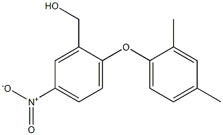 [2-(2,4-dimethylphenoxy)-5-nitrophenyl]methanol Structure