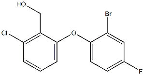 [2-(2-bromo-4-fluorophenoxy)-6-chlorophenyl]methanol Structure