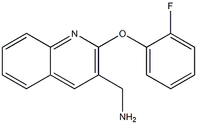 [2-(2-fluorophenoxy)quinolin-3-yl]methanamine 化学構造式