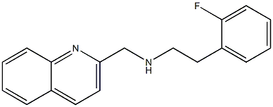 [2-(2-fluorophenyl)ethyl](quinolin-2-ylmethyl)amine