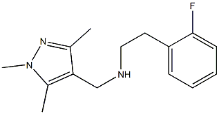 [2-(2-fluorophenyl)ethyl][(1,3,5-trimethyl-1H-pyrazol-4-yl)methyl]amine|