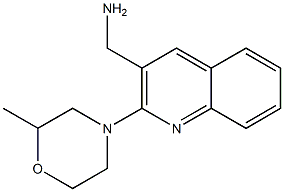 [2-(2-methylmorpholin-4-yl)quinolin-3-yl]methanamine Struktur