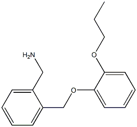 [2-(2-propoxyphenoxymethyl)phenyl]methanamine Structure