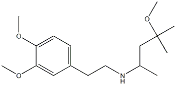 [2-(3,4-dimethoxyphenyl)ethyl](4-methoxy-4-methylpentan-2-yl)amine,,结构式
