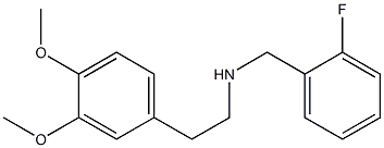 [2-(3,4-dimethoxyphenyl)ethyl][(2-fluorophenyl)methyl]amine Struktur