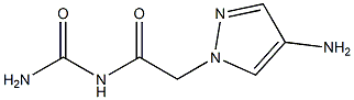 [2-(4-amino-1H-pyrazol-1-yl)acetyl]urea 化学構造式