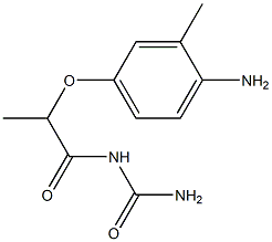 [2-(4-amino-3-methylphenoxy)propanoyl]urea Structure