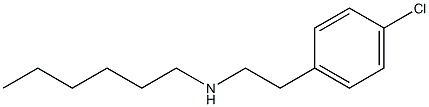 [2-(4-chlorophenyl)ethyl](hexyl)amine Structure