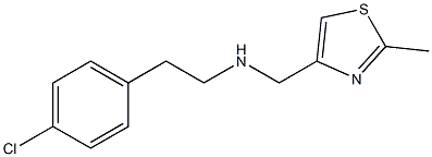 [2-(4-chlorophenyl)ethyl][(2-methyl-1,3-thiazol-4-yl)methyl]amine Structure