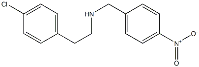 [2-(4-chlorophenyl)ethyl][(4-nitrophenyl)methyl]amine Structure