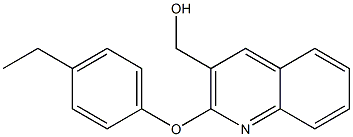 [2-(4-ethylphenoxy)quinolin-3-yl]methanol Struktur