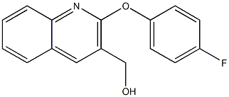 [2-(4-fluorophenoxy)quinolin-3-yl]methanol Struktur