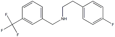 [2-(4-fluorophenyl)ethyl]({[3-(trifluoromethyl)phenyl]methyl})amine Struktur