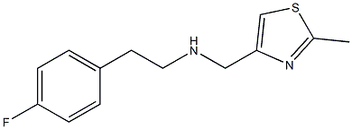 [2-(4-fluorophenyl)ethyl][(2-methyl-1,3-thiazol-4-yl)methyl]amine,,结构式