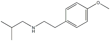 [2-(4-methoxyphenyl)ethyl](2-methylpropyl)amine Struktur