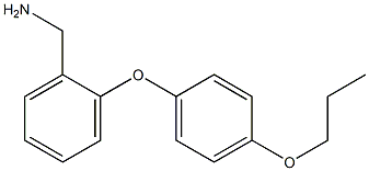 [2-(4-propoxyphenoxy)phenyl]methanamine,,结构式