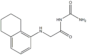 [2-(5,6,7,8-tetrahydronaphthalen-1-ylamino)acetyl]urea 结构式