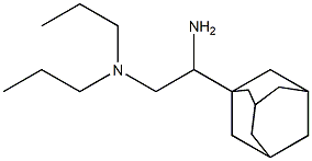 [2-(adamantan-1-yl)-2-aminoethyl]dipropylamine Struktur