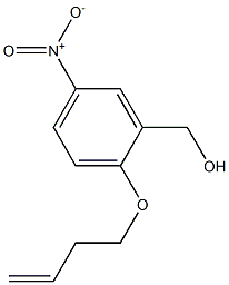 [2-(but-3-en-1-yloxy)-5-nitrophenyl]methanol Structure