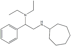 [2-(cycloheptylamino)-1-phenylethyl]diethylamine,,结构式