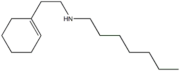 [2-(cyclohex-1-en-1-yl)ethyl](heptyl)amine Struktur