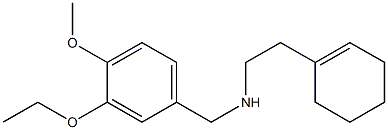 [2-(cyclohex-1-en-1-yl)ethyl][(3-ethoxy-4-methoxyphenyl)methyl]amine,,结构式