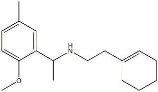 [2-(cyclohex-1-en-1-yl)ethyl][1-(2-methoxy-5-methylphenyl)ethyl]amine Structure