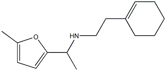 [2-(cyclohex-1-en-1-yl)ethyl][1-(5-methylfuran-2-yl)ethyl]amine,,结构式