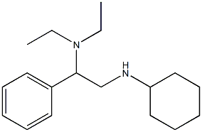 [2-(cyclohexylamino)-1-phenylethyl]diethylamine Structure