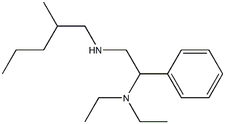 [2-(diethylamino)-2-phenylethyl](2-methylpentyl)amine Struktur