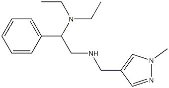 [2-(diethylamino)-2-phenylethyl][(1-methyl-1H-pyrazol-4-yl)methyl]amine,,结构式