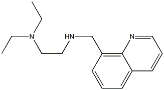 [2-(diethylamino)ethyl](quinolin-8-ylmethyl)amine,,结构式