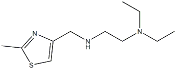 [2-(diethylamino)ethyl][(2-methyl-1,3-thiazol-4-yl)methyl]amine Struktur