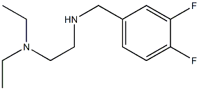 [2-(diethylamino)ethyl][(3,4-difluorophenyl)methyl]amine 化学構造式