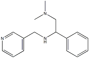 [2-(dimethylamino)-1-phenylethyl](pyridin-3-ylmethyl)amine 化学構造式