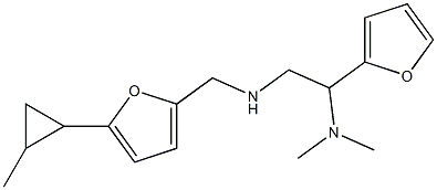 [2-(dimethylamino)-2-(furan-2-yl)ethyl]({[5-(2-methylcyclopropyl)furan-2-yl]methyl})amine Structure