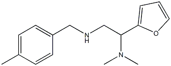 [2-(dimethylamino)-2-(furan-2-yl)ethyl][(4-methylphenyl)methyl]amine Structure