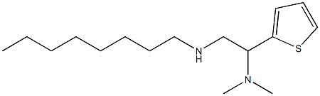 [2-(dimethylamino)-2-(thiophen-2-yl)ethyl](octyl)amine,,结构式