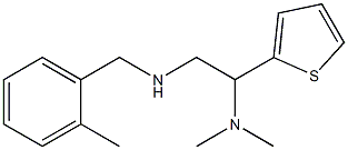 [2-(dimethylamino)-2-(thiophen-2-yl)ethyl][(2-methylphenyl)methyl]amine 化学構造式