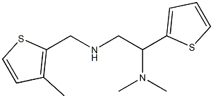 [2-(dimethylamino)-2-(thiophen-2-yl)ethyl][(3-methylthiophen-2-yl)methyl]amine 化学構造式